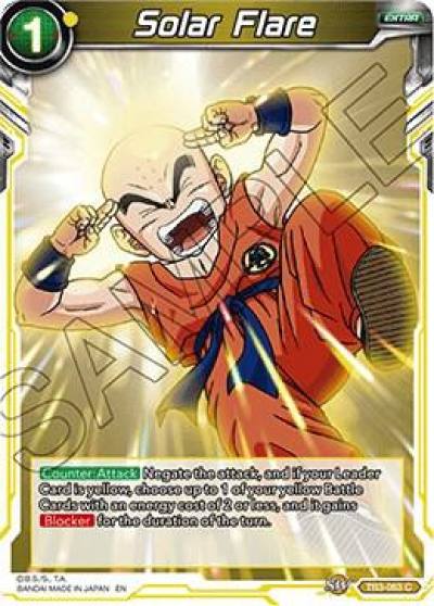 Solar Flare TB3-063 Clash of Fates Dragonball Super card