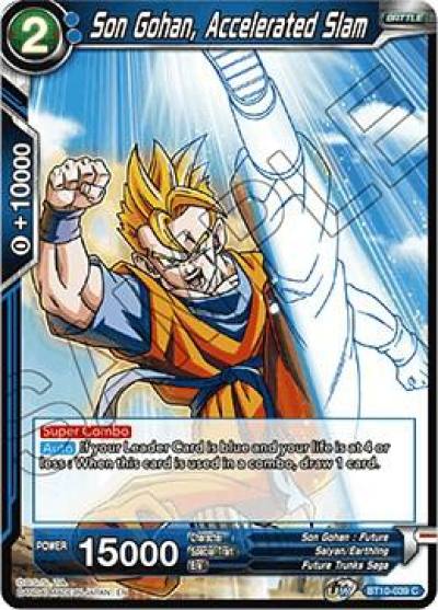 Son Gohan Accelerated Slam BT10-039 Rise of the Unison Warrior Dragonball Super card