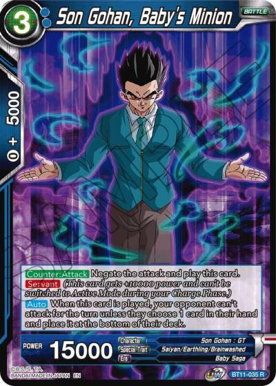 Son Gohan Babys Minion BT11-035 Vermilion Bloodline Dragonball Super card