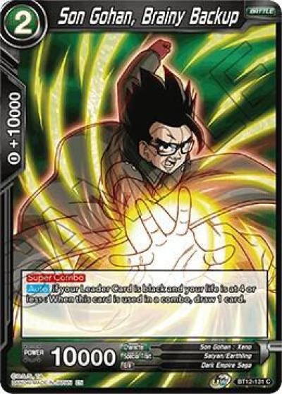 Son Gohan Brainy Backup BT12-131 Vicious Rejuvenation Dragonball Super card