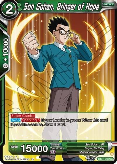 Son Gohan Bringer of Hope BT31-048 Impact Beyond Dimensions Dragonball Super card