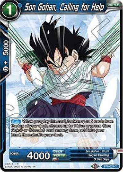 Son Gohan Calling for Help Foil BT8-028 Malicious Machinations Dragonball Super card