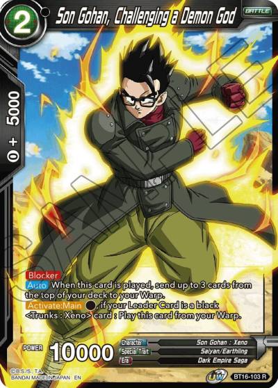 Son Gohan Challenging a Demon God Foil BT16-103 Realm of the Gods Dragonball Super card