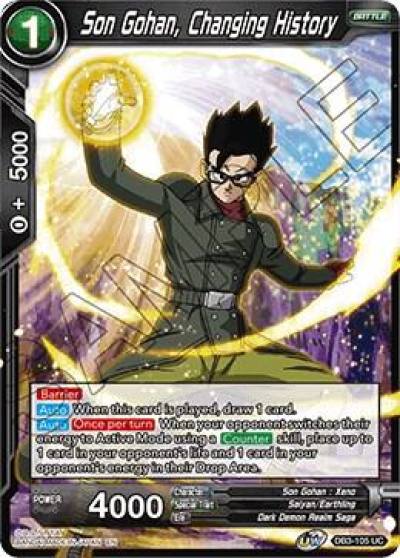 Son Gohan Changing History DB3-105 Draft Box 06 - Giant Force Dragonball Super card