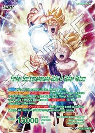 Son Gohan Father Son Kamehameha Goku and Gohan Return BT9-128 Universal Onslaught Dragonball Super card