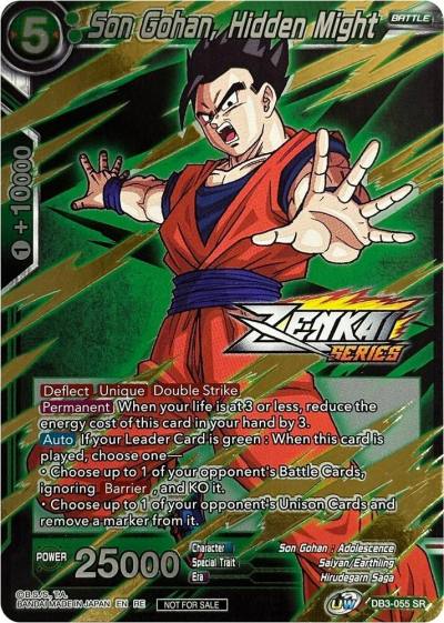 Son Gohan Hidden Might Event Pack 10 Alternate Foil DB3-055 Tournament Promotion Cards Dragonball Super card