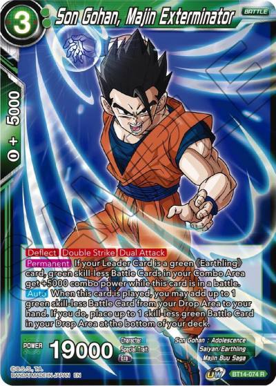 Son Gohan Majin Exterminator Foil BT14-074 Cross Spirits Dragonball Super card