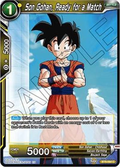 Son Gohan Ready for a Match BT6-084 Destroyer Kings Dragonball Super card
