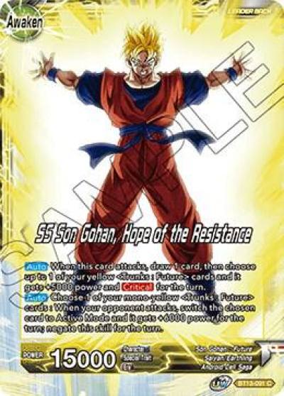 Son Gohan SS Son Gohan Hope of the Resistance BT13-091 Supreme Rivalry Dragonball Super card