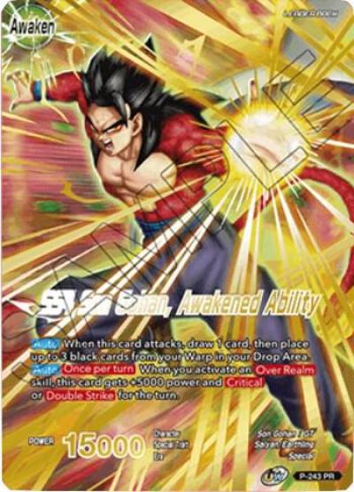 Son Gohan SS4 Son Gohan Awakened Ability Full Art P-243 Promotion Cards Dragonball Super card