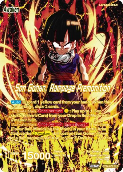 Son Gohan Son Gohan Rampage Premonition SLR BT24-079 Beyond Generations Dragonball Super card