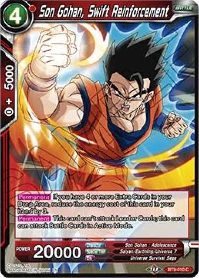 Son Gohan Swift Reinforcement BT9-010 Universal Onslaught Dragonball Super card