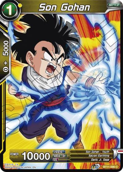 Son Gohan Yellow BT11-096 Vermilion Bloodline Dragonball Super card