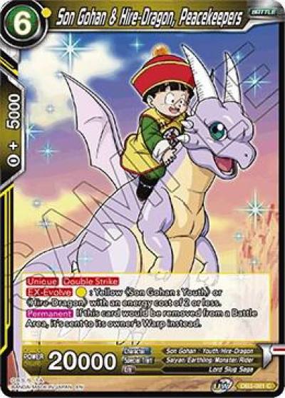 Son Gohan and Hire Dragon Peacekeepers DB3-081 Draft Box 06 - Giant Force Dragonball Super card