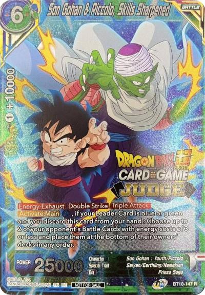 Son Gohan and Piccolo Skills Sharpened Judge Pack Vol11 BT10-147 Tournament Promotion Cards Dragonball Super card