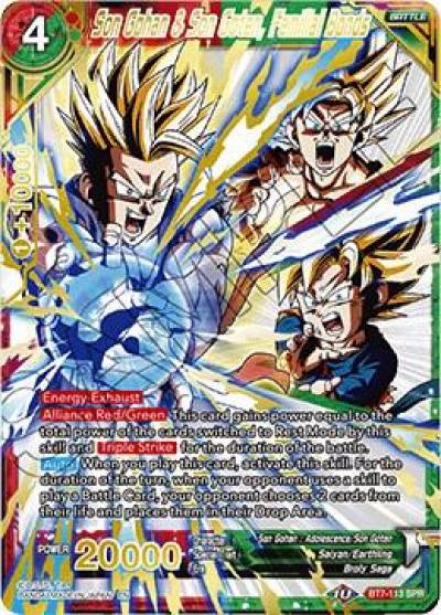 Son Gohan and Son Goten Familial Bonds SPR BT7-113 Assault of the Saiyans Dragonball Super card