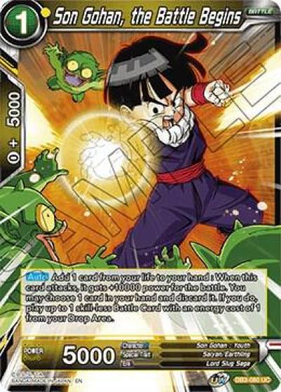 Son Gohan the Battle Begins DB3-080 Draft Box 06 - Giant Force Dragonball Super card