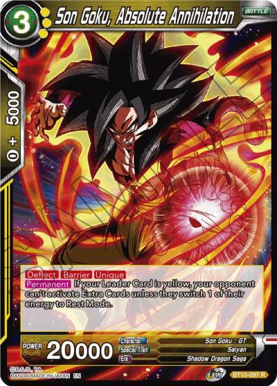 Son Goku Absolute Annihilation BT10-097 Rise of the Unison Warrior Dragonball Super card