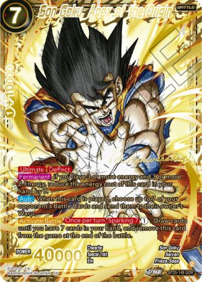 Son Goku Apex of the Origin GDR BT25-148 Legend of the Dragon Balls Dragonball Super card