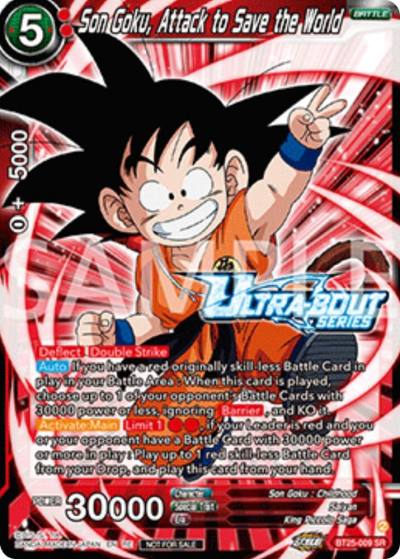 Son Goku Attack to Save the World Event Pack 17 BT25-009 Promotion Cards Dragonball Super card