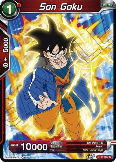 Son Goku BT11-007 Vermilion Bloodline Dragonball Super card