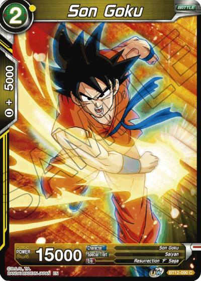 Son Goku BT12-090 Vicious Rejuvenation Dragonball Super card
