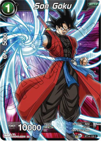 Son Goku BT14-126 Cross Spirits Dragonball Super card