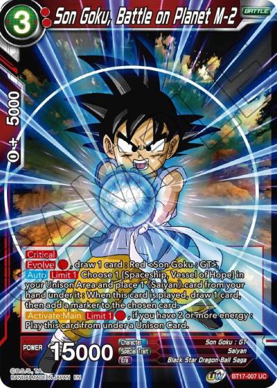 Son Goku Battle on Planet M 2 BT17-007 Ultimate Squad Dragonball Super card