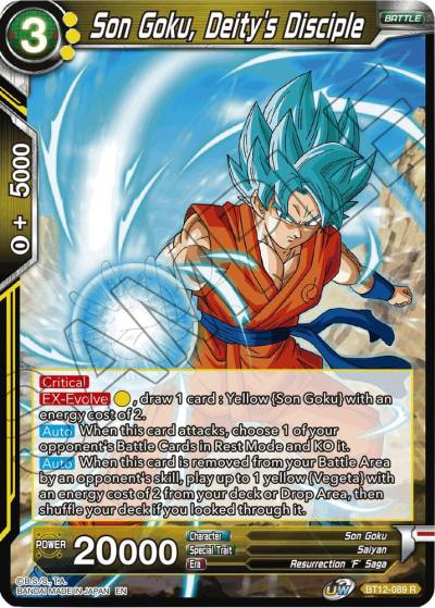 Son Goku Deitys Disciple BT12-089 Vicious Rejuvenation Dragonball Super card
