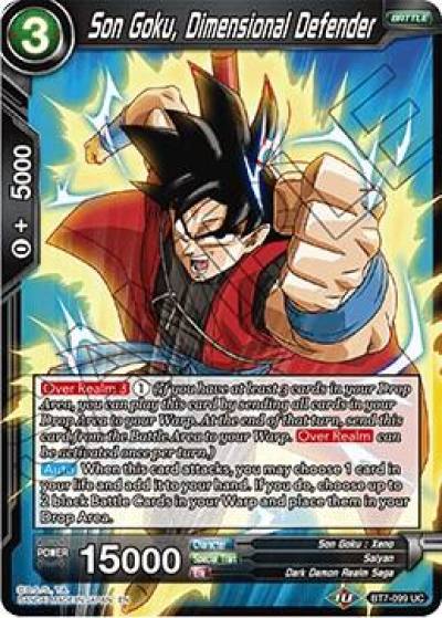 Son Goku Dimensional Defender BT7-099 Assault of the Saiyans Dragonball Super card