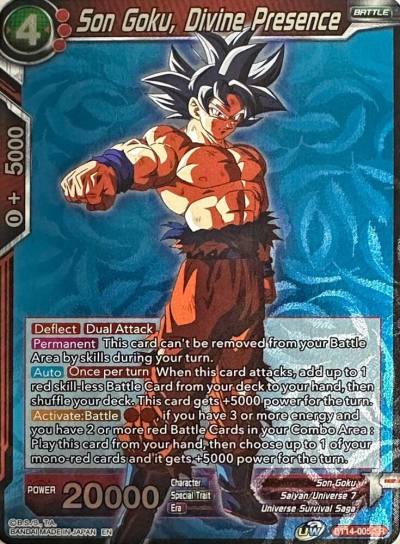 Son Goku Divine Presence Summer 2022 Regional Alt Art Set BT14-005 Promotion Cards Dragonball Super card