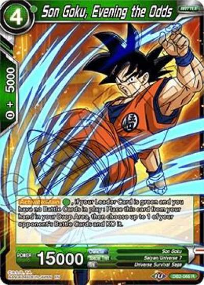Son Goku Evening the Odds DB2-066 Draft Box 05 - Divine Multiverse Dragonball Super card