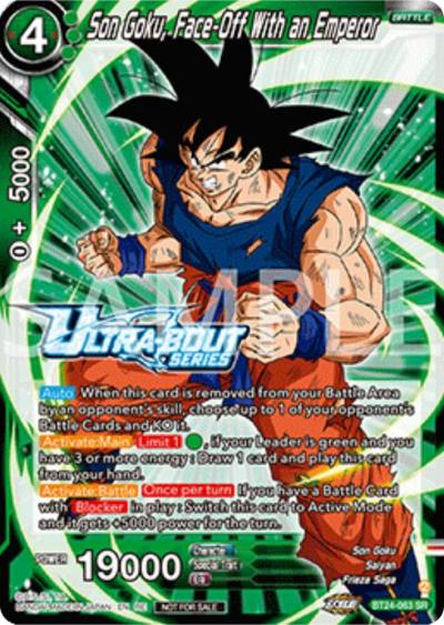 Son Goku Face Off With an Emperor Event pack 17 BT24-063 Promotion Cards Dragonball Super card