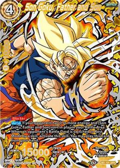 Son Goku Father and Son DB1-101 Draft Box 04 - Dragon Brawl Dragonball Super card