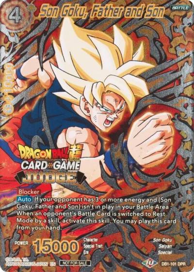 Son Goku Father and Son DB1-101 Judge Promotion Cards Dragonball Super card