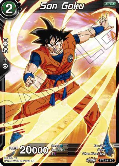Son Goku Foil BT22-119 Critical Blow Dragonball Super card