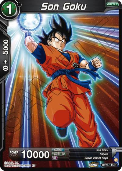 Son Goku Foil BT24-115 Beyond Generations Dragonball Super card