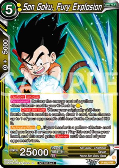 Son Goku Fury Explosion Deluxe Pack 2025 Vol2 P-692 Promotion Cards Dragonball Super card