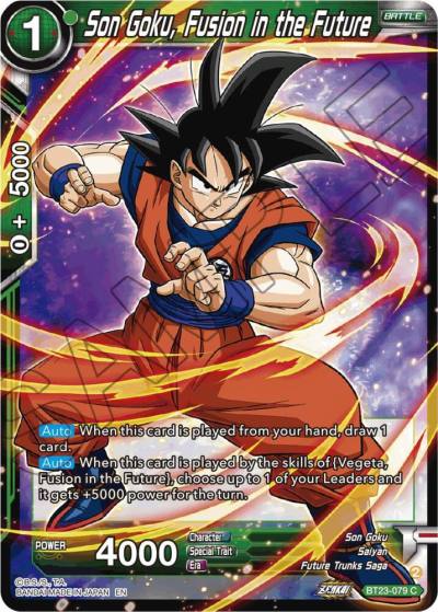 Son Goku Fusion in the Future BT23-079 Perfect Combination Dragonball Super card