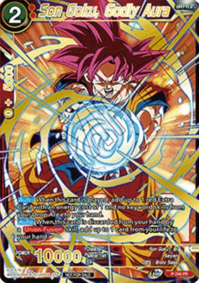 Son Goku Godly Aura Alt Art Card Set 2023 Vol 1 P-246 Tournament Promotion Cards Dragonball Super card