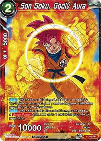 Son Goku Godly Aura P-246 Promotion Cards Dragonball Super card