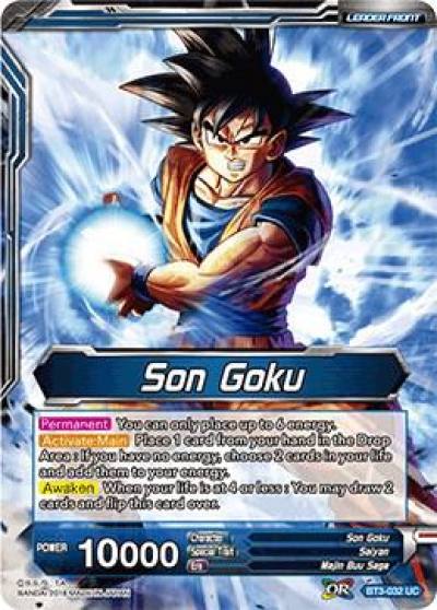 Son Goku Heightened Evolution Super Saiyan 3 Son Goku BT3-032 Cross Worlds Dragonball Super card