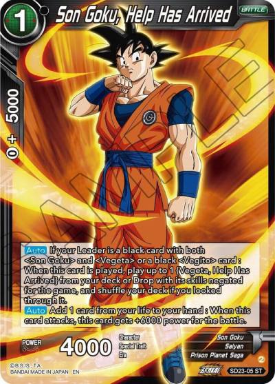 Son Goku Help Has Arrived SD23-05 Critical Blow Dragonball Super card