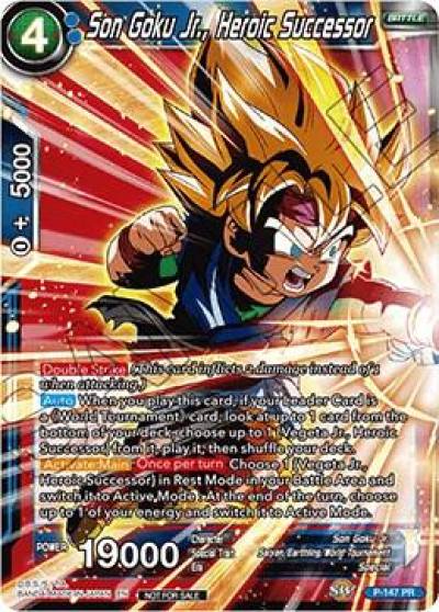 Son Goku Jr Heroic Successor Power Booster P-147 Promotion Cards Dragonball Super card