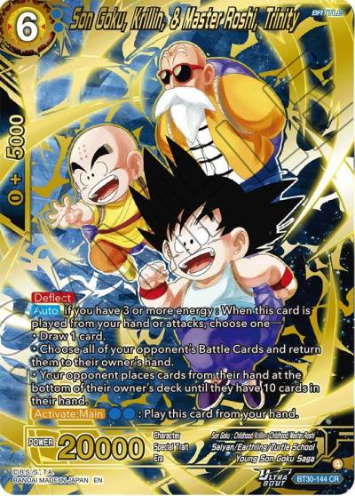 Son Goku Krillin and Master Roshi Trinity BT30-144 Three Glorious Fighters Dragonball Super card