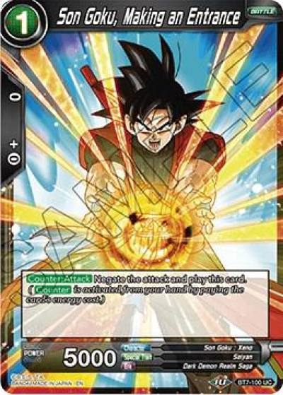 Son Goku Making an Entrance Foil BT7-100 Assault of the Saiyans Dragonball Super card