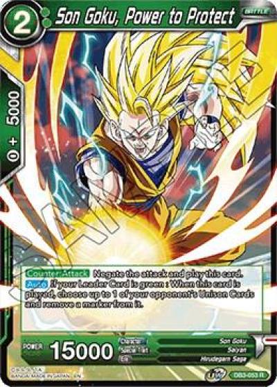 Son Goku Power to Protect DB3-053 Draft Box 06 - Giant Force Dragonball Super card