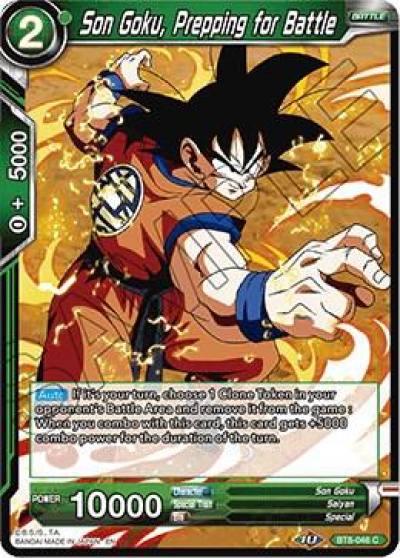 Son Goku Prepping for Battle BT8-046 Malicious Machinations Dragonball Super card
