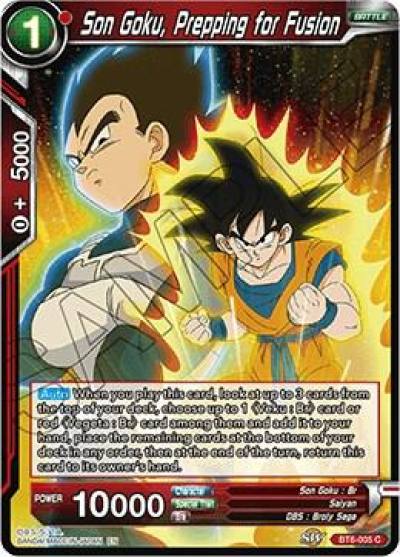 Son Goku Prepping for Fusion Foil BT6-005 Destroyer Kings Dragonball Super card