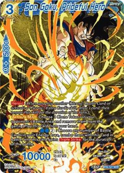 Son Goku Prideful Hero BT8-127 Malicious Machinations Dragonball Super card